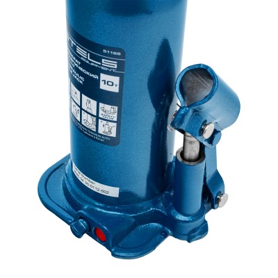 Домкрат гидравлический бутылочный, 10 т, h подъема 222-447 мм Stels