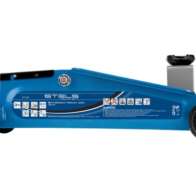 Домкрат гидравлический подкатной, высокий подъем, 3т, SUV, 190-535 мм Stels Домкрат гидравлический подкатной, высокий подъем, 3т, SUV, 190-535 мм Stels