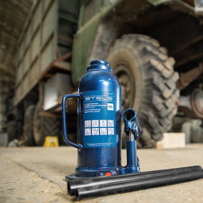 Домкрат гидравлический бутылочный, 12 т, h подъема 227-457 мм Stels Домкрат гидравлический бутылочный, 12 т, h подъема 227-457 мм Stels