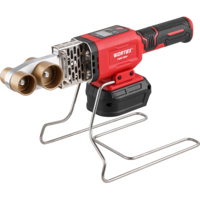 Аккум. сварочный аппарат для полимерных труб WORTEX CWM 1834 ALL1 XLT SOLO + 3 насадки