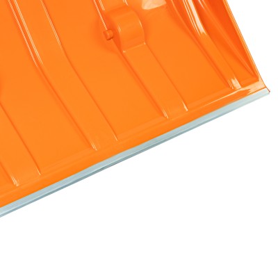 Движок для уборки снега пластиковый, 795х435х1280 мм, стальная рукоятка, усиленный Сибртех