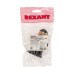 Патрон-розетка карболитовый Е27 черный, с этикеткой REXANT