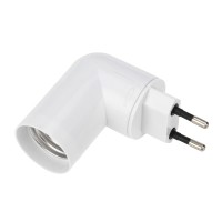 Переходник-светильник для крепления в штепсельной сетевой розетке переходник цокольный AC 220В-Е27 с выключателем REXANT Переходник-светильник для крепления в штепсельной сетевой розетке переходник цокольный AC 220В-Е27 с выключателем REXANT