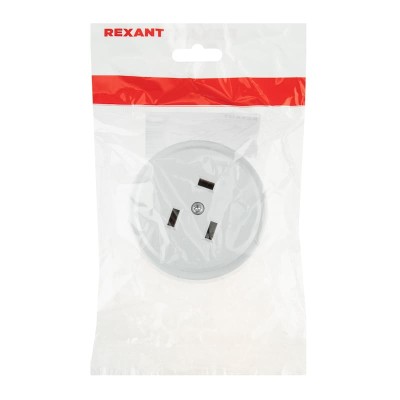 Розетка РШ для электрической плиты 32А, 250В, 2Р+РЕ (ОУ) белая REXANT