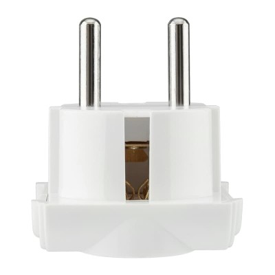 Адаптер сетевой (переходник) универсальный на Евро вилку F/C2 «Квадрат» 10А б/з белый REXANT Адаптер сетевой (переходник) универсальный на Евро вилку F/C2 «Квадрат» 10А б/з белый REXANT