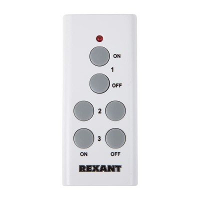 Радиоуправляемая  розетка c пультом RX-003 (один пульт, три розетки) 10А/30м REXANT