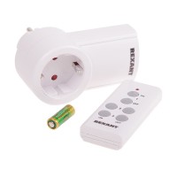 Радиоуправляемая розетка c пультом RX-001 (один пульт, одна розетка) 10А/30м REXANT Радиоуправляемая розетка c пультом RX-001 (один пульт, одна розетка) 10А/30м REXANT