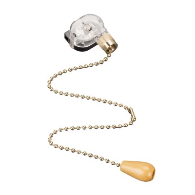 Выключатель для настенного светильника c деревянным наконечником «Gold», индивидуальная упаковка, 1 шт. REXANT Выключатель для настенного светильника c деревянным наконечником «Gold», индивидуальная упаковка, 1 шт. REXANT