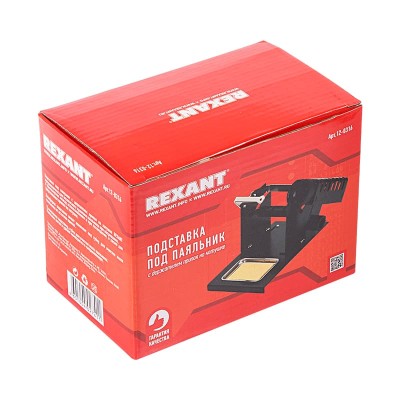 Подставка для паяльника, держатель припоя, ниша, губка, металл REXANT