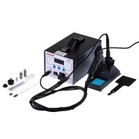 Паяльная станция (паяльник + демонт. паяльник), модель R048, цифровая, 200-480°C, LED дисплей REXANT