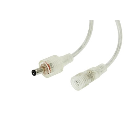 Соединительный кабель (2pin) герметичный (IP67) 2х0.35мм²  прозрачный  REXANT