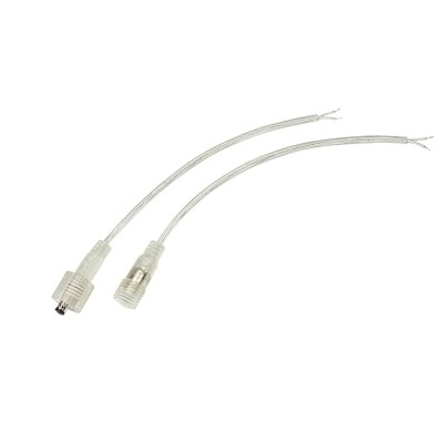 Соединительный кабель (2pin) герметичный (IP67) 2х0.35мм²  прозрачный  REXANT