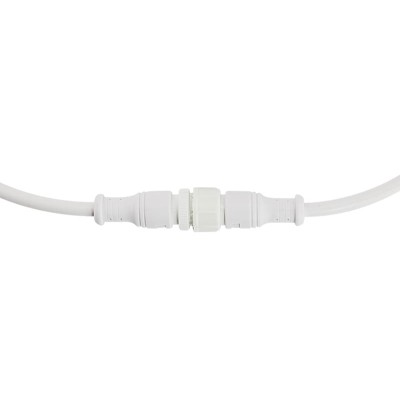 Соединительный кабель (3pin) герметичный (IP67) 3х0.5мм²  белый  REXANT