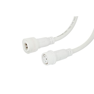 Соединительный кабель (4pin) герметичный (IP67) 4х0.75мм²  белый  REXANT