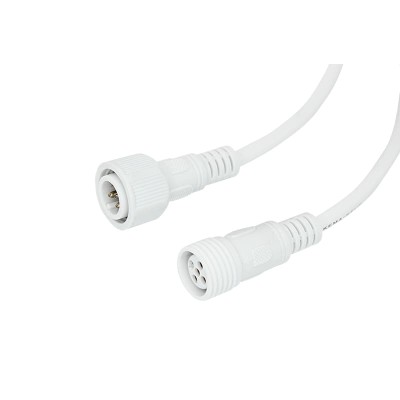 Соединительный кабель (5pin) герметичный (IP67) 5х0.5мм²  белый  REXANT