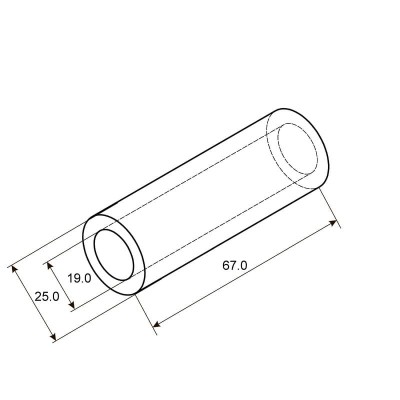 Гильза медная луженая ГМЛ 150-19 (150мм² - Ø19мм) ГОСТ 23469.3-79 (в упак. 2 шт.) REXANT