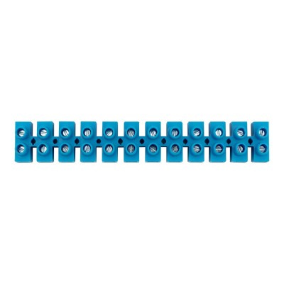 Клеммная винтовая колодка KВ-10 4-10, ток 10 A, полипропилен синий REXANT (10 шт./уп.)