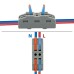 Клемма СМК 222-422 проходная 2 полюса (0,08-4 мм²), серая (5 шт./уп.) REXANT