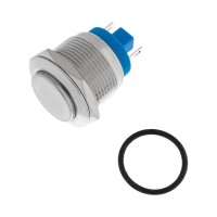 Кнопка антивандальная Ø19 Б/Фикс (2с) OFF-(ON) выпуклая (PBS-28В-4) REXANT (в упак. 1шт.)