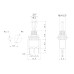Тумблер 250V 3А (3c) ON-ON однополюсный  Micro  (MTS-102)  REXANT