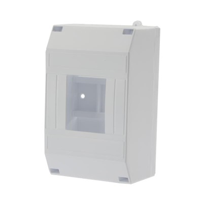 Бокс пластиковый КМПн 1/4 IP20 белый с инд. упак. REXANT