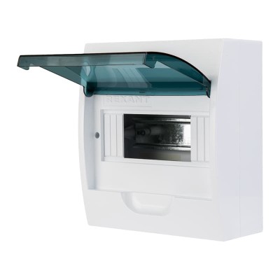 Бокс пластиковый ЩРН-П-8 IP41 белый REXANT