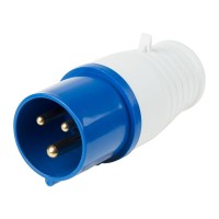 Вилка 013 переносная 2Р+РЕ 16А 220В IP44 REXANT