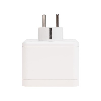 Двойник электрический Куб 16А с/з + 2хUSB-A 2,4А + USB Type-C 3А с ночной подсветкой, белый REXANT