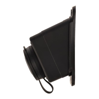 Розетка влагозащищенная угловая с крышкой 1 гнездо, 2Р+РЕ, 230В, с/3, 16А, IP44, каучук, черная PROconnect Розетка влагозащищенная угловая с крышкой 1 гнездо, 2Р+РЕ, 230В, с/3, 16А, IP44, каучук, черная PROconnect