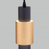 Подвесной светодиодный светильник в стиле лофт 50204/1 LED черный / золото