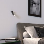Настенный светодиодный светильник в стиле лофт 20143/1 LED черный жемчуг