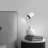 Настенный светильник в стиле лофт 20124/1 белый/ черный