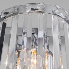 Настенный светильник с хрусталем 10130/1 хром Eurosvet