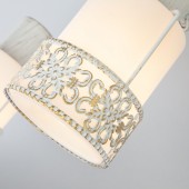 Настенный светильник со стеклянными плафонами 20025/3 белый с золотом