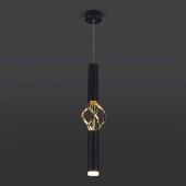 Подвесной светодиодный светильник в стиле лофт 50191/1 LED черный / золото