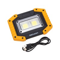 Фонарь прожекторный NEW AGE, трехрежимный, в противоударном корпусе, с функцией Power bank REXANT Фонарь прожекторный NEW AGE, трехрежимный, в противоударном корпусе, с функцией Power bank REXANT