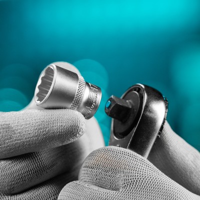 Набор торцевых головок, 3/8, двенадцатигранные, CrV, 10 шт, 8-19 мм Stels