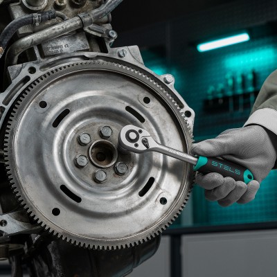 Набор торцевых головок, 3/8", головки 7 - 22 мм, с трещот. ключом, CrV,11 предметов Stels Набор торцевых головок, 3/8", головки 7 - 22 мм, с трещот. ключом, CrV,11 предметов Stels