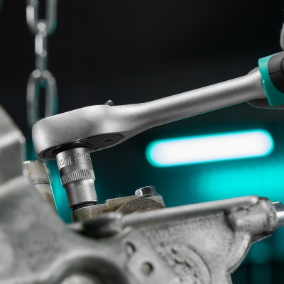 Набор торцевых головок, 3/8", головки 7 - 22 мм, с трещот. ключом, CrV,11 предметов Stels Набор торцевых головок, 3/8", головки 7 - 22 мм, с трещот. ключом, CrV,11 предметов Stels