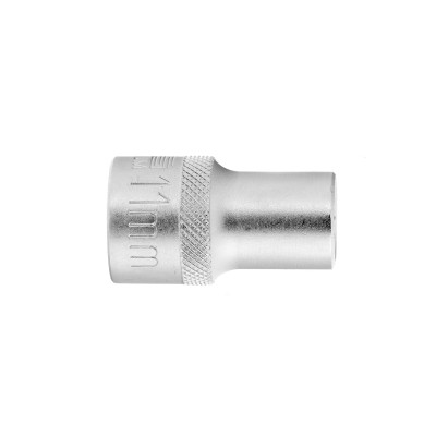 Головка торцевая, 11 мм, двенадцатигранная, CrV, под квадрат 1/2, хромированная Stels Головка торцевая, 11 мм, двенадцатигранная, CrV, под квадрат 1/2, хромированная Stels