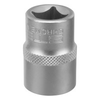 Головка торцевая, 19 мм, двенадцатигранная, CrV, под квадрат 1/2, хромированная Stels Головка торцевая, 19 мм, двенадцатигранная, CrV, под квадрат 1/2, хромированная Stels