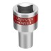 Головка торцевая, 8 мм, двенадцатигранная, CrV, под квадрат 1/2, хромированная Matrix