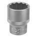 Головка торцевая, 22 мм, двенадцатигранная, CrV, под квадрат 1/2, хромированная Stels