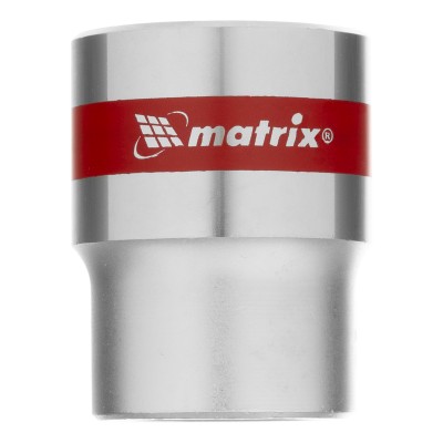 Головка торцевая, 22 мм, двенадцатигранная, CrV, под квадрат 1/2, хромированная Matrix Головка торцевая, 22 мм, двенадцатигранная, CrV, под квадрат 1/2, хромированная Matrix