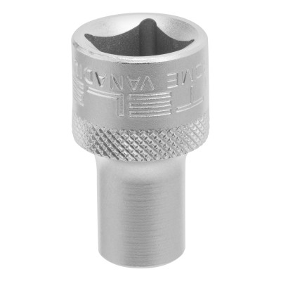 Головка торцевая, 9 мм, двенадцатигранная, CrV, под квадрат 1/2, хромированная Stels Головка торцевая, 9 мм, двенадцатигранная, CrV, под квадрат 1/2, хромированная Stels