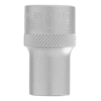 Головка торцевая, 12 мм, двенадцатигранная, CrV, под квадрат 1/2, хромированная Stels Головка торцевая, 12 мм, двенадцатигранная, CrV, под квадрат 1/2, хромированная Stels