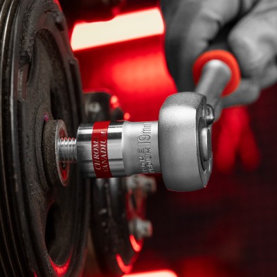 Головка торцевая, 19 мм, шестигранная, CrV, под квадрат 1/2, хромированная Matrix