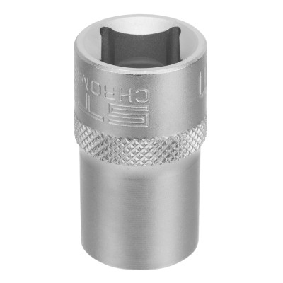 Головка торцевая, 14 мм, двенадцатигранная, CrV, под квадрат 1/2, хромированная Stels Головка торцевая, 14 мм, двенадцатигранная, CrV, под квадрат 1/2, хромированная Stels