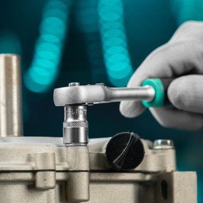 Набор торцевых головок, 1/4, двенадцатигранные, CrV, 10 шт, 4-13 мм Stels