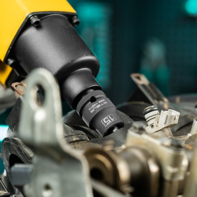 Головка ударная шестигранная, 15 мм, 1/2, CrMo Stels